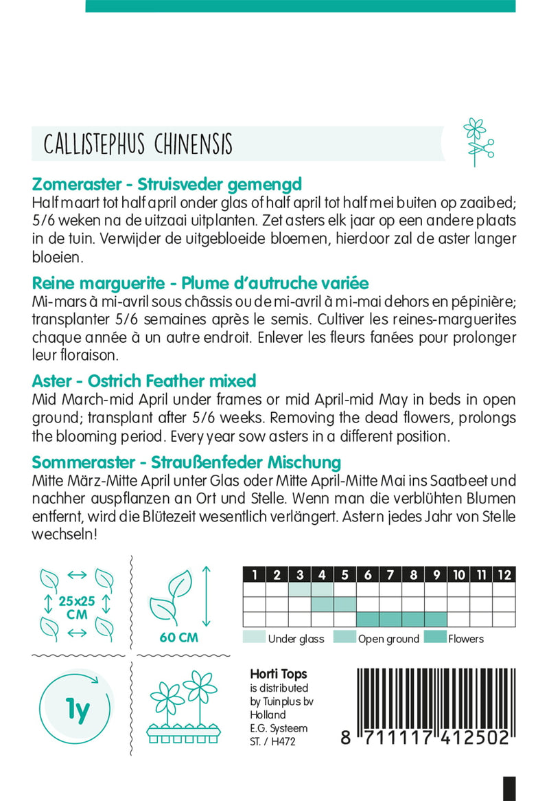 Aster - Struisveder - 0,75g