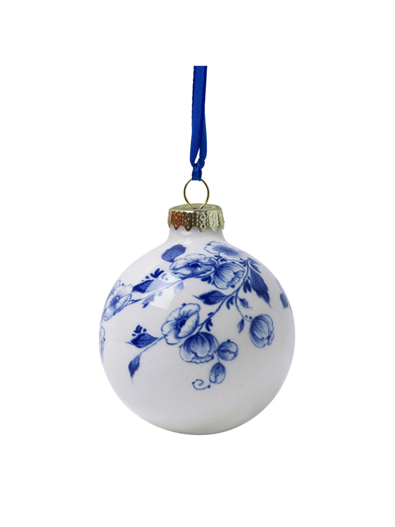 Christmas Ornament - Globe with Flowers