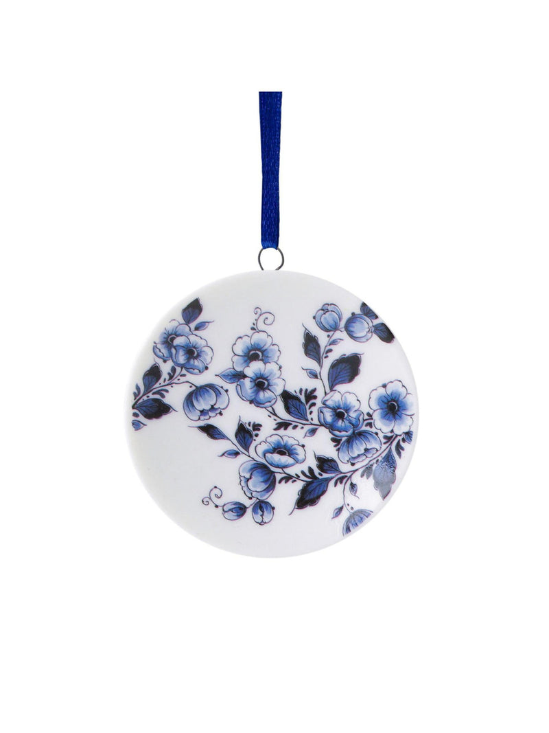 Christmas Ornament - Plate with Flowers