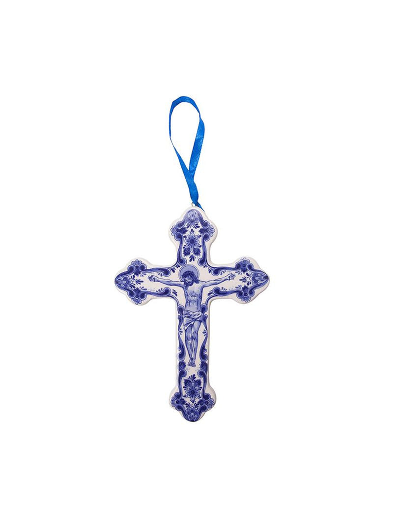 Christmas Ornament - Holy Cross with Flower Decorations