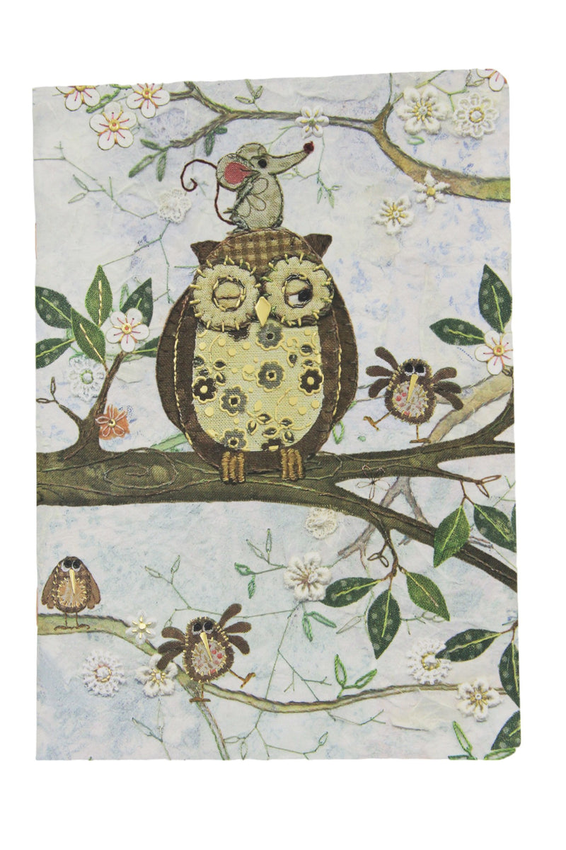 A5 Notebook - Mouse and Owl