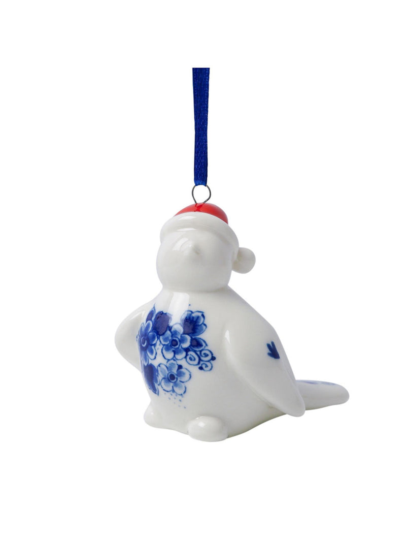 Christmas Ornament - Bird with Christmas Hat - Right