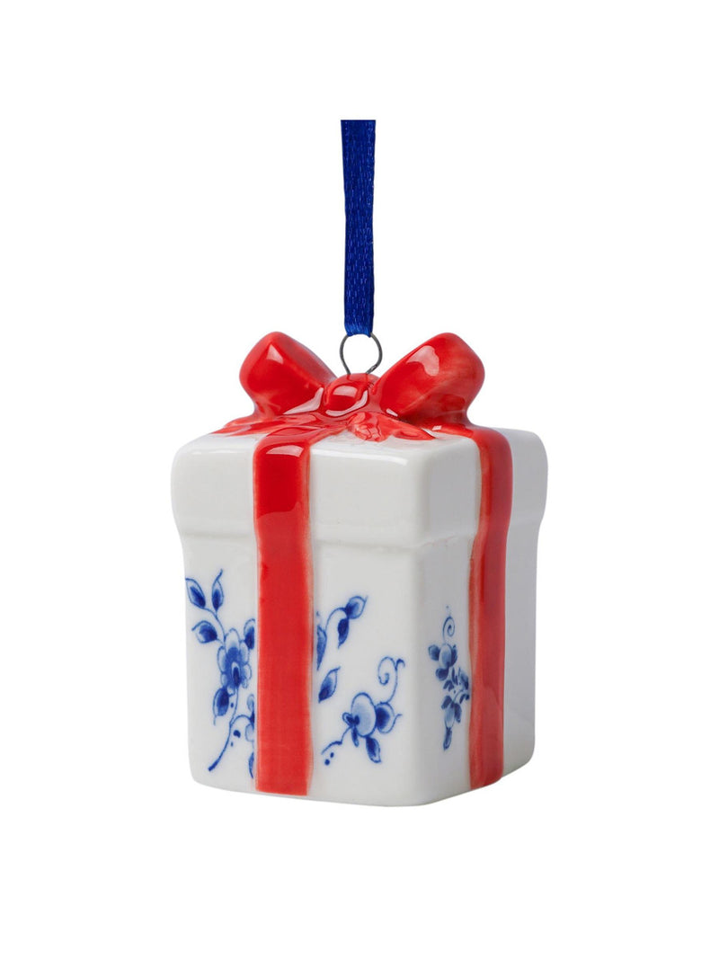 Christmas Ornament - Present with Red Ribbon