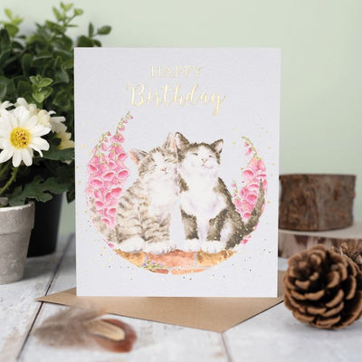 Birthday Card - Happy Purrthday