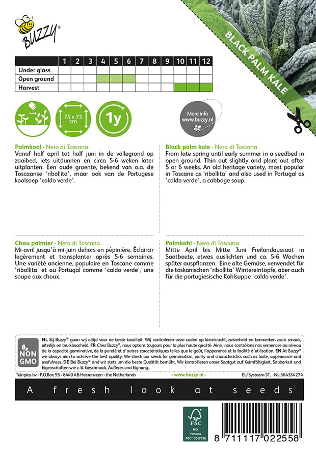 Fekete Pálmakáposzta – Nero di Toscana -2g