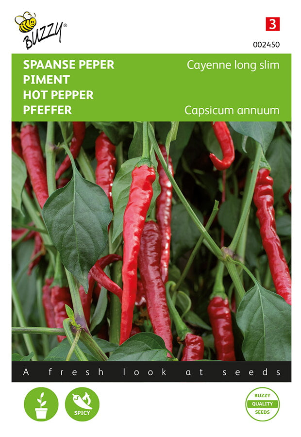 Csípős Paprika - Cayenne Long Slim - 1,5g