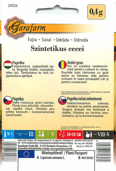 Paprika - Szintetikus Cecei - 0,4g