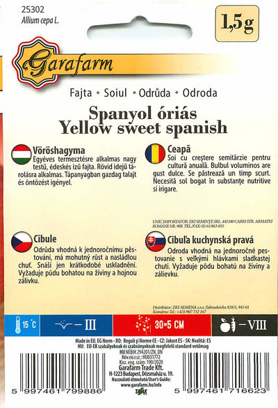 Vöröshagyma - Spanyol Óriás - 1,5g