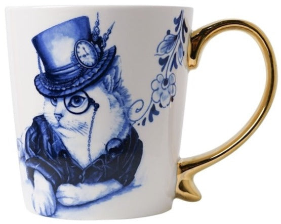 Mug - Puss with Hat Gold