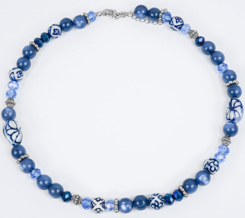 Necklace Delft Blue Marchioness