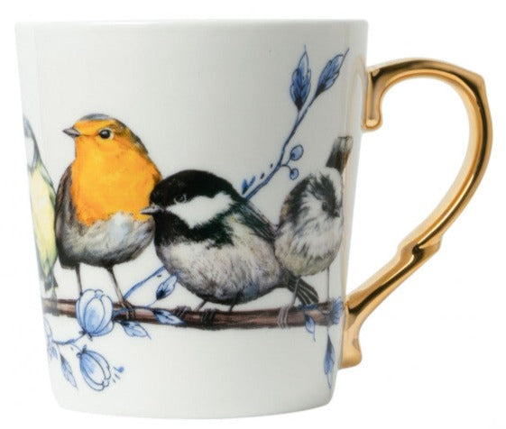 Mug Forest Bird Gold